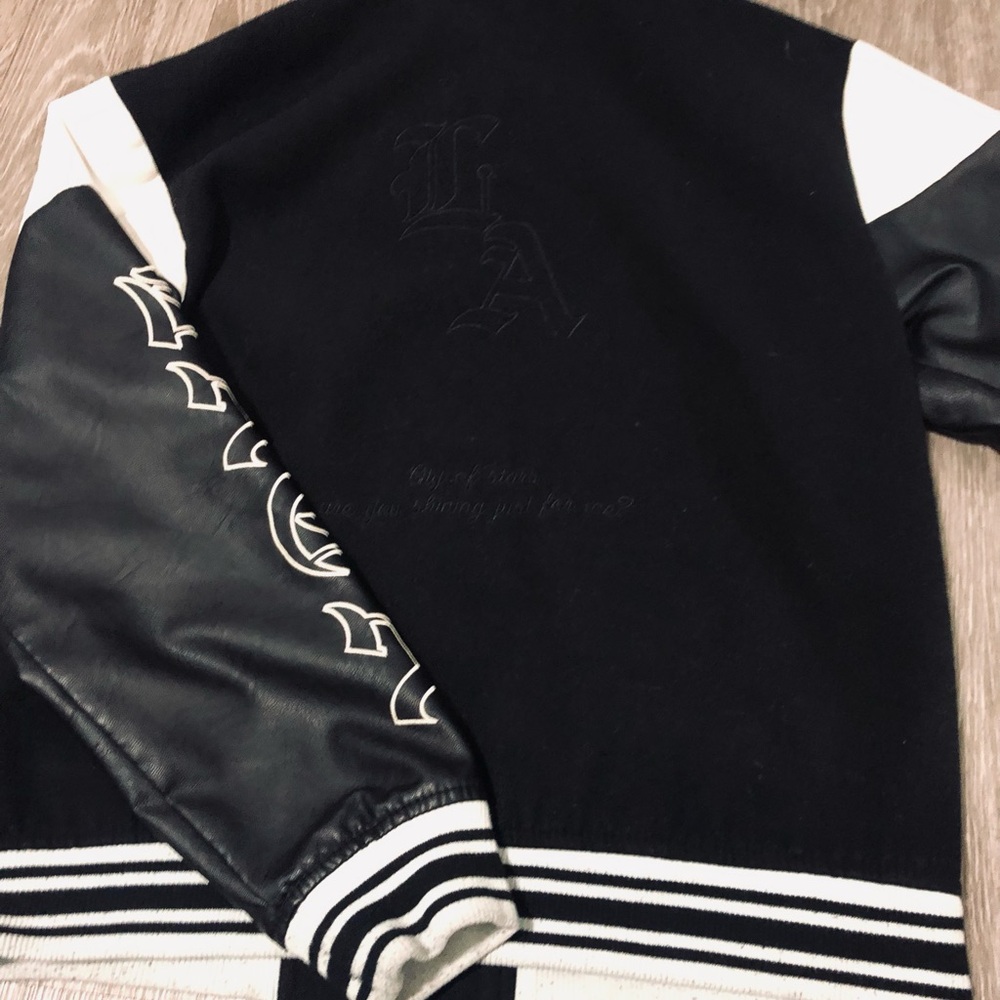Black and White Varsity Jacket